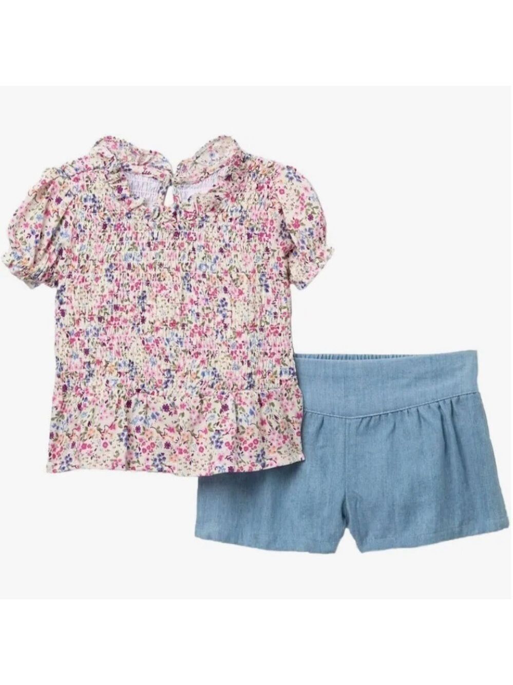 SMOCKED shirt and short Matching set